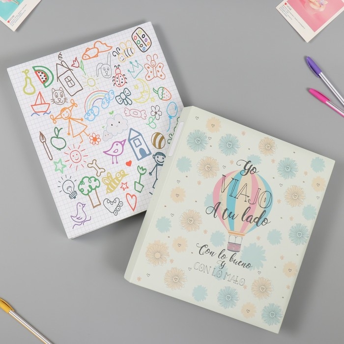 Фотоальбом на 200 фото 15х20 "Рисунки " МИКС 32х27,5х4,6 см