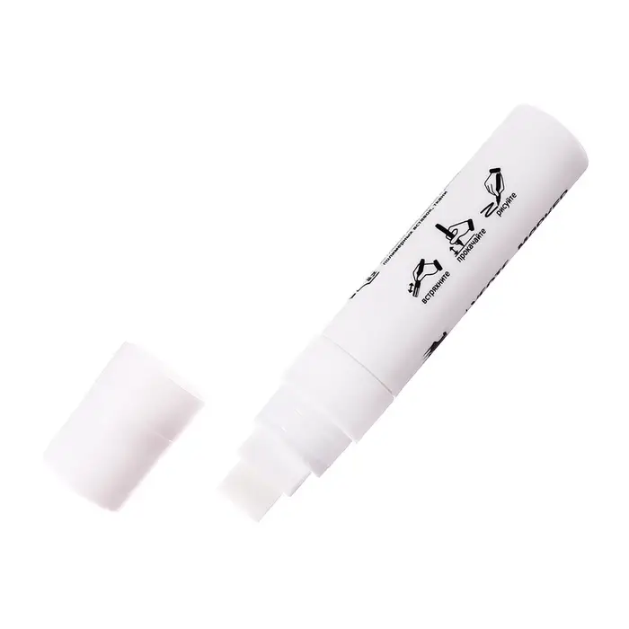Маркер для кожи deVENTE. Master Jumbo, линия 14 мм, белый матовый