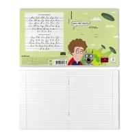 Тетрадь 12 листов в линейку ErichKrause &laquo;Приключения Пети и Волка&raquo;, обложка мелованный картон, блок офсет, белизна 100%, МИКС