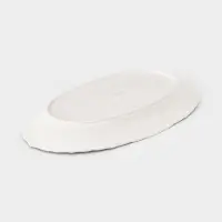 Блюдо сервировочное &laquo;Сьюзен&raquo;, 30&times;18&times;3 см, керамика, белое