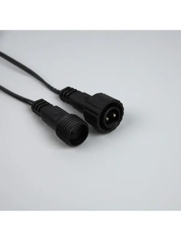 Гирлянда &laquo;Бахрома&raquo; 3&times;0.6 м, IP44, УМС, тёмная нить, 100 LED, свечение белое, мерцание, 24 В