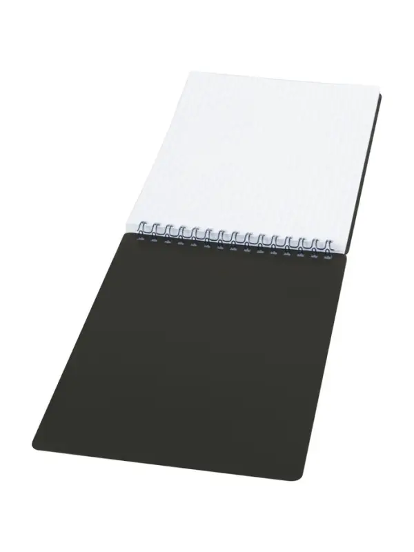 Блокнот А5 60л на гребне BG обл пластик, тисн фольг, черный Блокнот А5 60л на гребне BG обл пластик, тисн фольг, черный