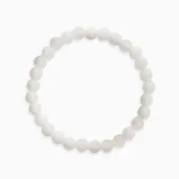 Браслет из бусин &laquo;Кварц&raquo;, d=5.5 см, шар №6, белый