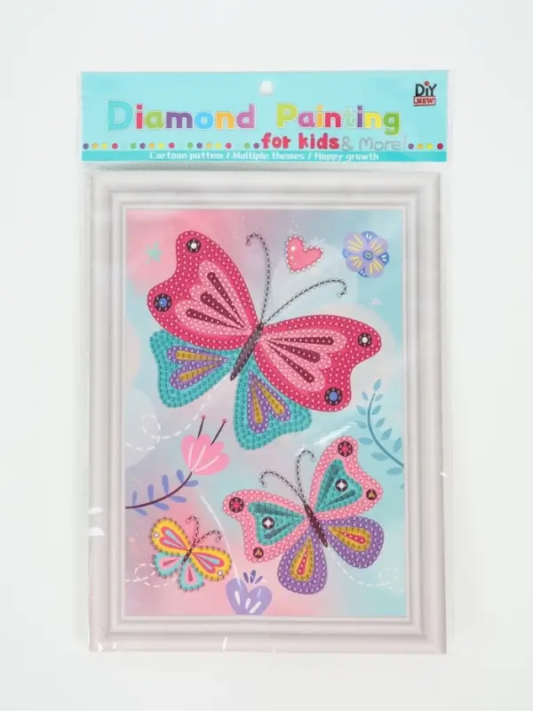 Алмазная мозаика &laquo;Бабочки&raquo;, картонная основа 17.5&times;24 см, частичная выкладка