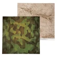 Бумага для скрапбукинга Military «Карта действий», 30,5 х 30,5 см 190 гр/м2