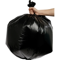 Мешки для мусора ПВД 160л 55мкм 10шт/рул черные 80x100см