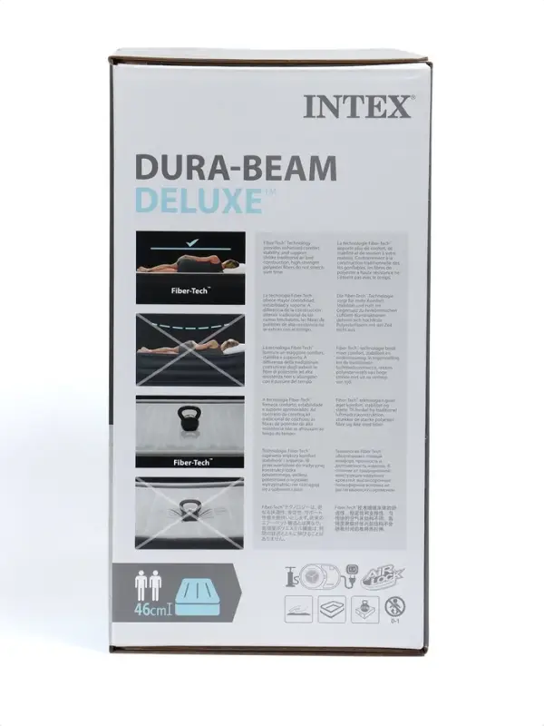 Кровать надувная QUEEN ULTRA с изголовьем 152&times;236&times;86 см, со встроенным насосом, 64450ND INTEX