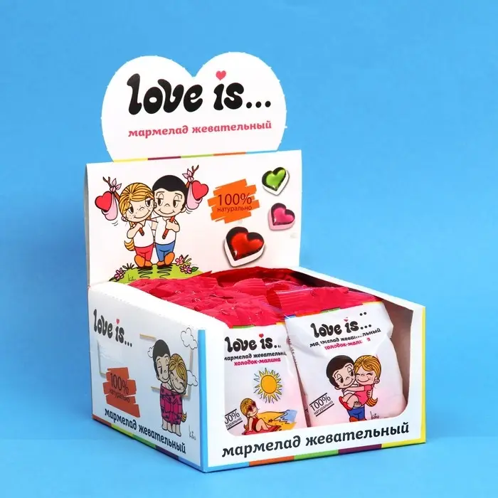 Мармелад Love Is «ЖуйМиксик», холодок-малина, 25 г Мармелад Love Is «ЖуйМиксик», холодок-малина, 25 г