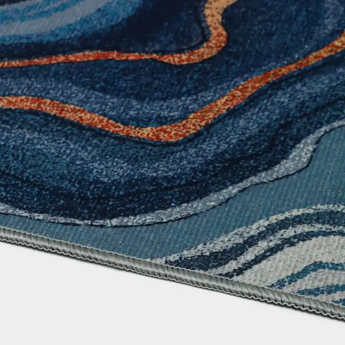 Коврики для ванной и туалета Доляна &laquo;Каменная лагуна&raquo;, 2 шт., 50&times;80 см, 50&times;40 см