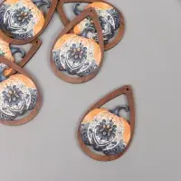 Декор для творчества дерево "Тыква с узором" 4,9х3,3х0,3 см Декор для творчества дерево "Тыква с узором" 4,9х3,3х0,3 см