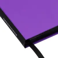 Ежедневник недатированный А5 Monochrome. Anemone, 136 листов, 7БЦ, фиолетовый, soft touch, с резинкой