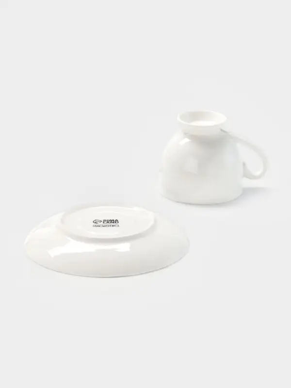 Кофейная пара Magisto English tea party, 170 мл, фарфор, белая