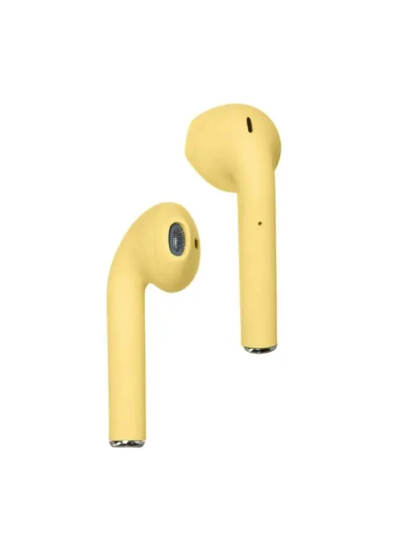 Наушники беспроводные Luazon i12, TWS, вкладыши, Bluetooth 5.0, 35/300 мАч, жёлтые матовые