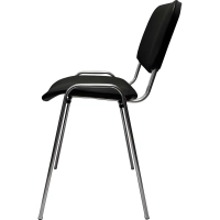 Стул КО_EChair Rio(ИЗО) РС01.00.10 к/з чер гладкая 201, каркас под хром