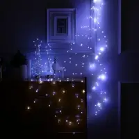 Гирлянда &laquo;Конский хвост&raquo; 10 нитей по 1.5 м, IP20, серебристая нить, 150 LED, свечение белое, 12 В