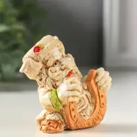 Фигурка гипс &laquo;Домовой&raquo;, 6&times;6 см, слоновая кость