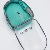 Рюкзак для переноски животных прозрачный, 31 х 28 х 42 см, бирюзовый Рюкзак для переноски животных прозрачный, 31 х 28 х 42 см, бирюзовый