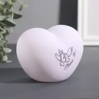 Фигурка световая RISALUX &laquo;Сердце. Голуби&raquo;, LED-ночник, 3хLR44, 8&times;11&times;7 см