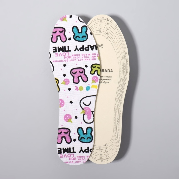 Стельки для обуви, антибактериальные, универсальные, 26-36 р-р, 23,5 см, пара, цвет МИКС Стельки для обуви, антибактериальные, универсальные, 26-36 р-р, 23,5 см, пара, цвет МИКС