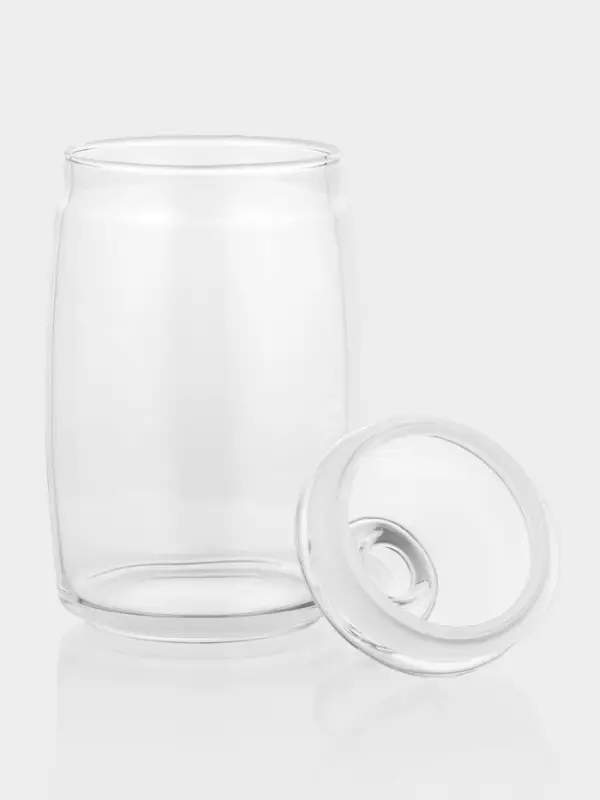 Банки для сыпучих продуктов Paşabah&ccedil;e Cesni, 1.1 л, набор 2 шт., стекло, прозрачные