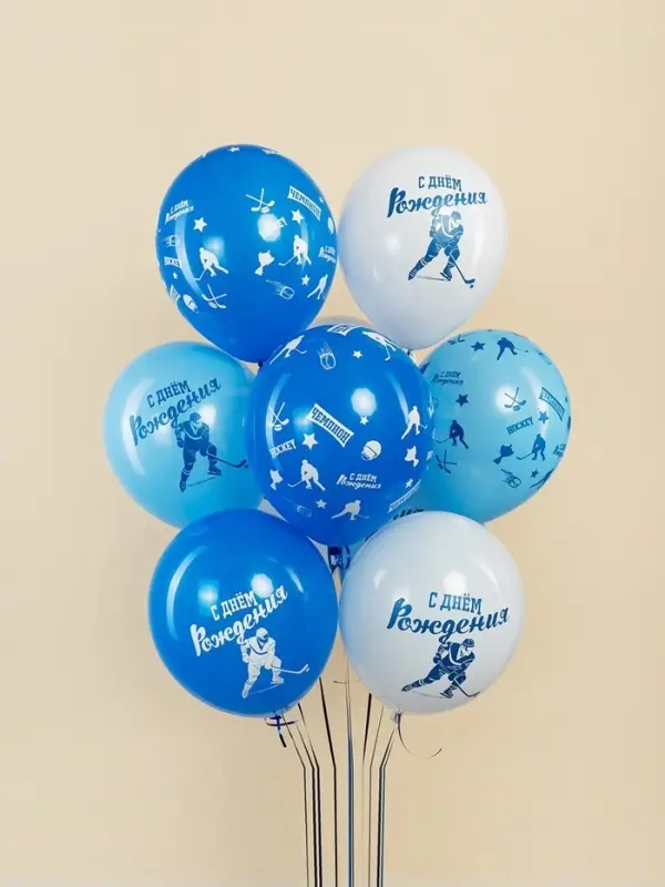 Воздушный шар латексный 12 Воздушный шар латексный 12" «Хоккей», 25 шт.