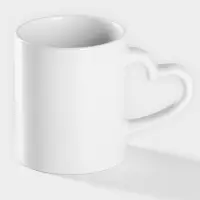 Кружка под сублимацию Доляна &laquo;Лав стори&raquo;, 320 мл, керамика, белая
