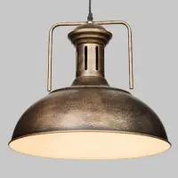 Светильник подвесной BayerLux William, 1&times;40 Вт, Е27, золотисто-чёрный, 40&times;40&times;35-100 см