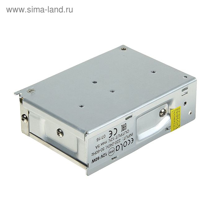 Блок питания Ecola для светодиодной ленты 12 В, 60 Вт, IP20 Блок питания Ecola для светодиодной ленты 12 В, 60 Вт, IP20