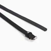 Ремень женский, узкий, 1.4&times;105 см, металлическая пряжка, чёрный