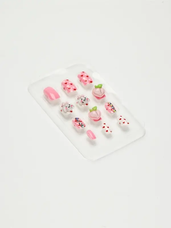 Детские накладные ногти &laquo;Ты-милашка!&raquo;, 12 шт.