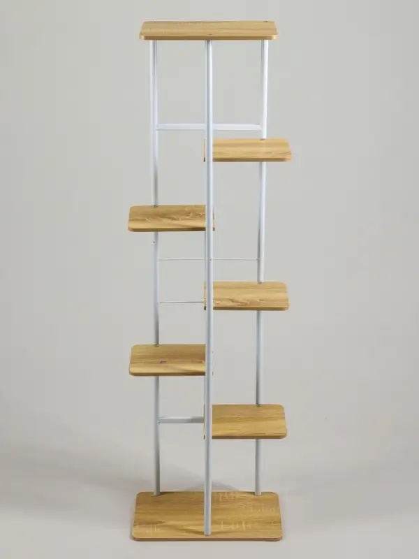 Подставка для цветов Greengo, 7 полок, 36&times;23&times;120 см, напольная, каркас металл, полки МДФ, белая
