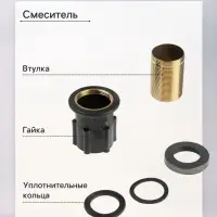 Смеситель для раковины ZEIN Z3800, однорычажный, высота излива 22 см, картридж 35 мм, черный