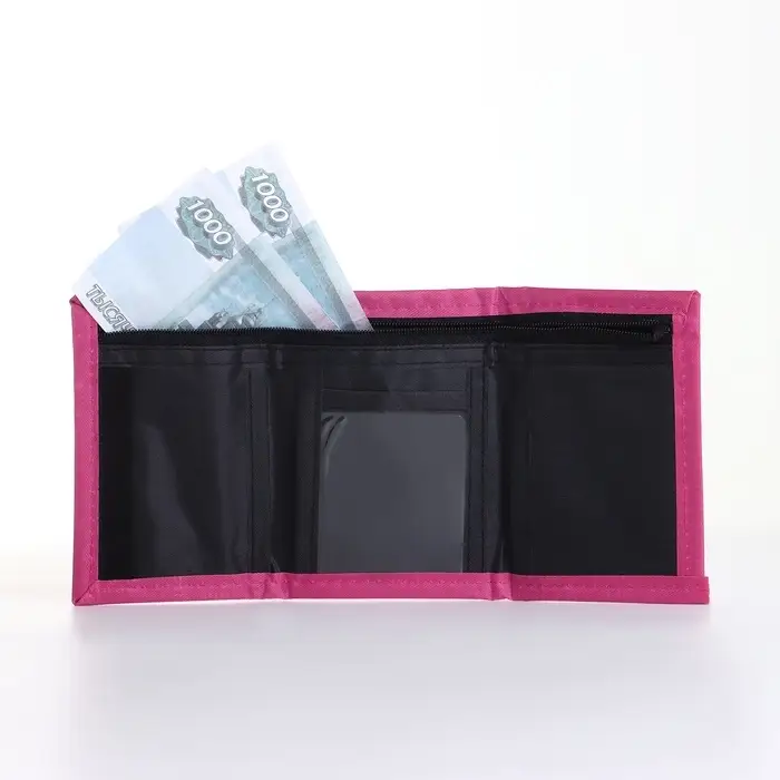 Кошелёк детский Выбражулька &laquo;Девочка&raquo;, маленький, на липучке, розовый