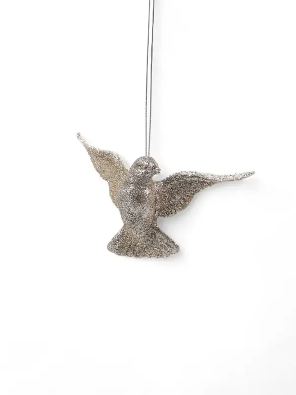 Ёлочное украшение &laquo;Праздничное сияние&raquo; голубка, 8&times;11 см, золото