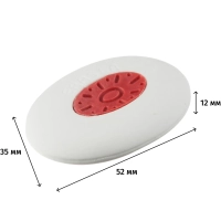 Ластик Attache овальный, с пластиковым держателем, 2 шт.в уп.с европодвесом