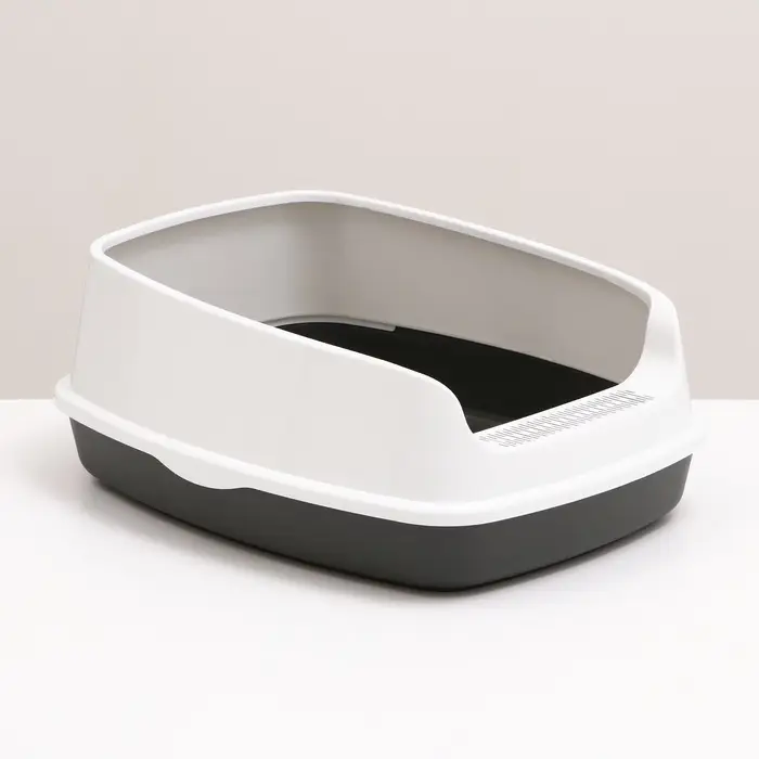 Туалет &laquo;Айша&raquo; S, 45&times;35&times;18.5 см, с высоким бортом, серый