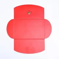 Конверт для подарочного сертификата, с тиснением, алый, 10.5×7