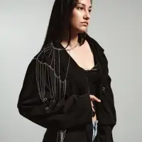 Бодичейн через плечо &laquo;Цепочка&raquo;, серебристый