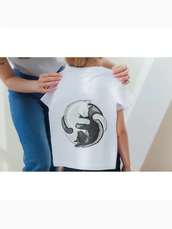 Термонаклейка &laquo;Коты Инь-Ян&raquo;, 18.6&times;18 см