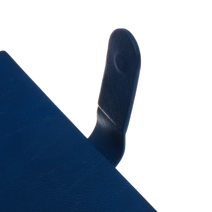 Органайзер на гребне, А5, 80л, клетка, обл.кожзам, с хлястиком, синий Органайзер на гребне, А5, 80л, клетка, обл.кожзам, с хлястиком, синий