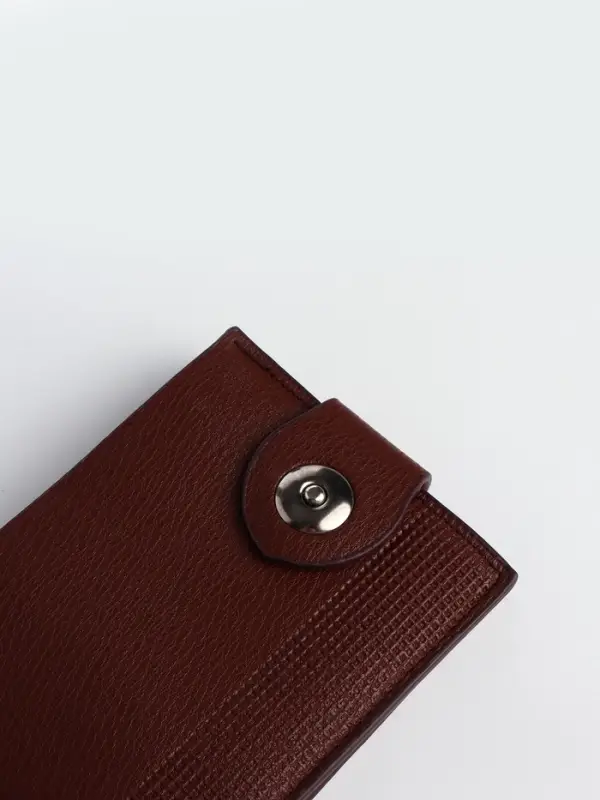 Портмоне мужское &laquo;Бадр&raquo;, 2 отделения, на магните, коричневое