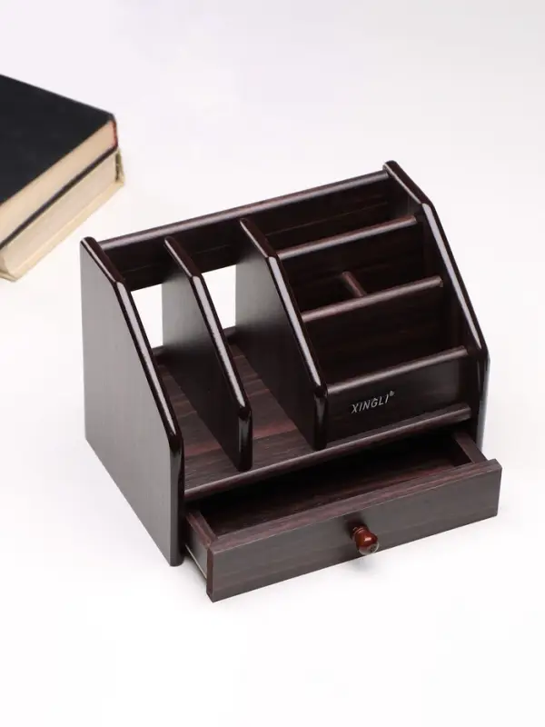 Органайзер 6 секций, ящик, дерево в полоску, 22&times;15&times;16 см