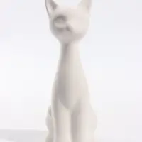 Фигурка декоративная &laquo;Кошка-Нефертити&raquo;, неокрашенная, 6.5&times;18 см, белая