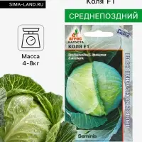 Семена Капуста белокочанная, &laquo;Коля&raquo;, F1, 15 шт., Seminis, &laquo;Агрос&raquo;