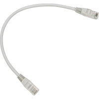Патч-корд TWT TWT-45-45-0.3-GY UTP кат.5e, 0.3 м, серый
