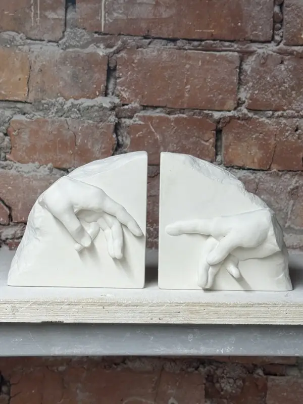 Гипсовая фигура держатель для книг (2 РУКИ) «Сотворение Адама. Фрагмент» Гипсовая фигура держатель для книг (2 РУКИ) «Сотворение Адама. Фрагмент»