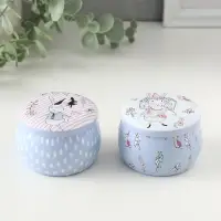 Шкатулка металл круглая "Нарисованные кролики" 7х7х5 см Шкатулка металл круглая "Нарисованные кролики" 7х7х5 см