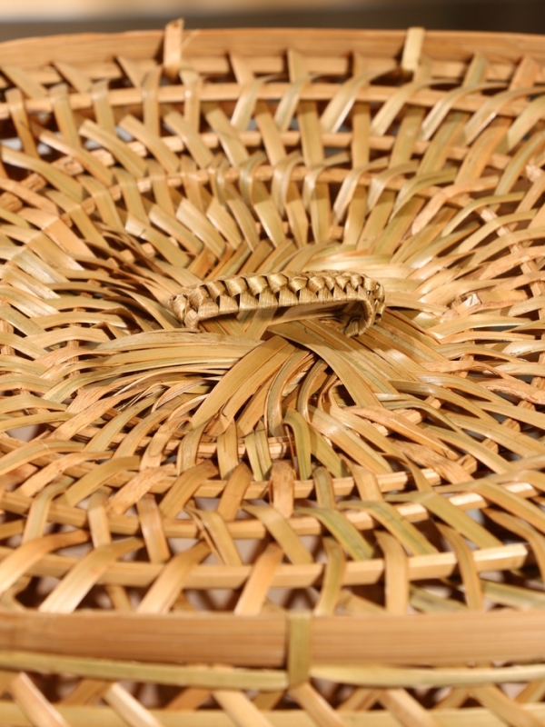 Корзина плетёная  Корзина плетёная "Баскет" бамбук 24х24х28 см, светлая