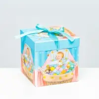 Коробка Самосборная «Детская» Мальчикам 15×15×15 см