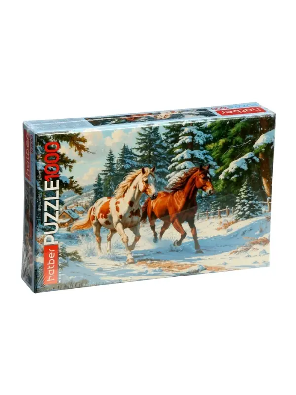 Пазл новогодний «Зимние грации», 1000 деталей Пазл новогодний «Зимние грации», 1000 деталей